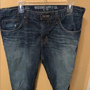 Slim straight target jeans